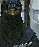 A woman member of the rebel group