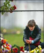 Russian mourner
