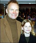 Sting and daughter