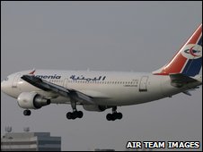 The Yemenia Airbus 310 that crashed - photo Air Team Images