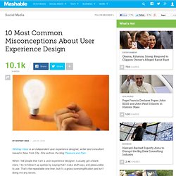 10 Most Common Misconceptions About User Experience Design