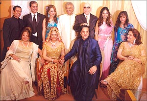 The Khan family at Fardeen's wedding