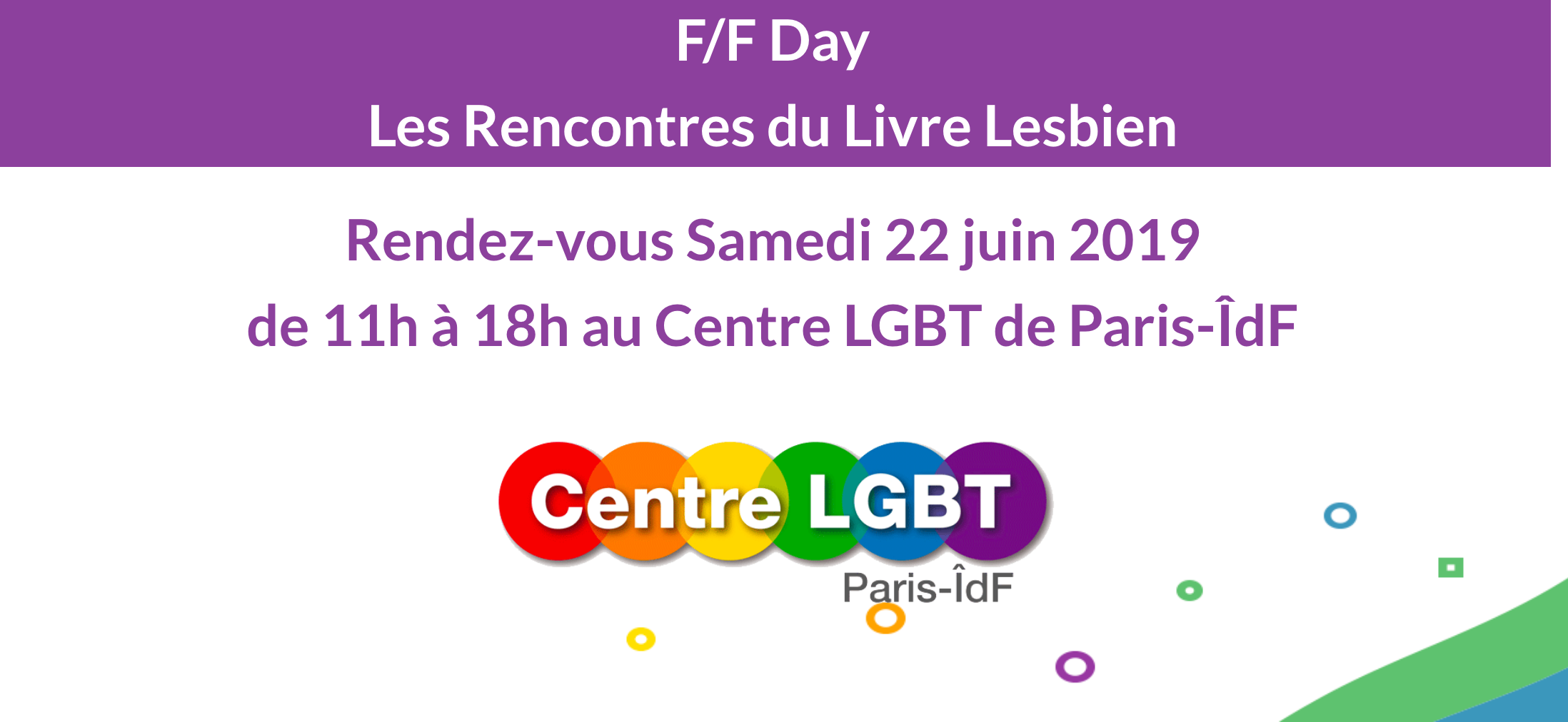 F/F day - Rencontres du livre lesbien de Paris