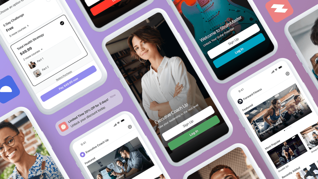 Online course platform Kajabi allows creators to build their own branded apps