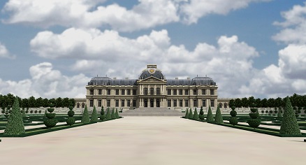 3D reconstruction: the Chateau seen from the garden