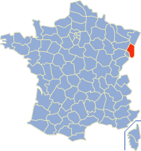 Položaj Haut-Rhina u Francuskoj