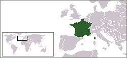 Location of ಫ್ರಾನ್ಸ್