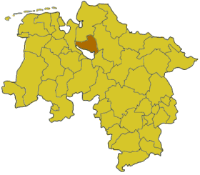 Poziția regiunii Osterholz
