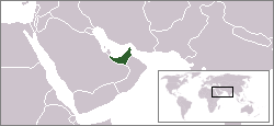 Araabia Ütisemiraadiq kotus kaardi pääl
