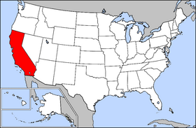 Location of California Localización del estado