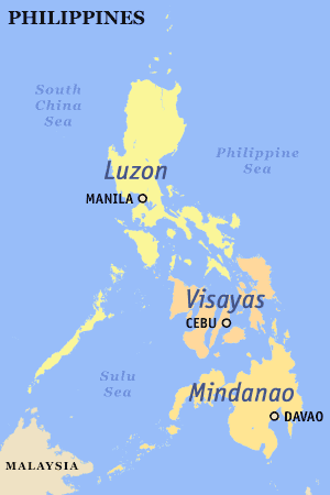 Ostrvske grupe Filipina, Luzon, Visayas i Mindanao