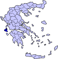 Položaj Prefekture Kefalonija i Itaka u Grčkoj