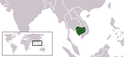 Map showing the location of ឧទ្យានជាតិព្រះសីហនុរាម