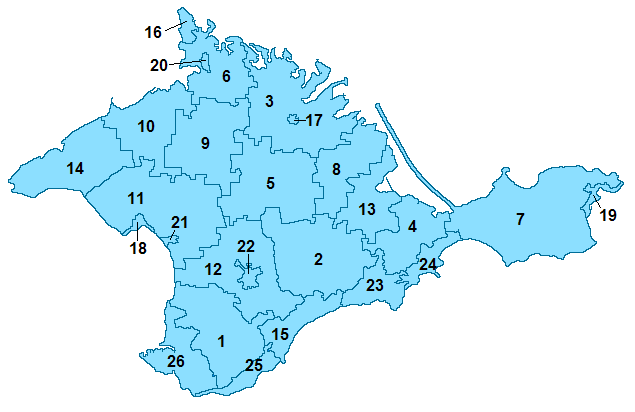 Subdivisions de Crimea