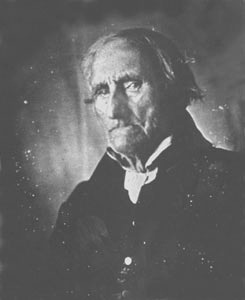 Conrad Heyer aos 103 anos em 1852, possivelmente o americano mais velho já fotografado (nascido em 1749)