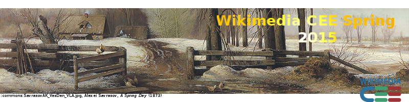 A fragment from picture of Savrasov (A Spring Day), cropped and transformed to a WMCEE Spring header