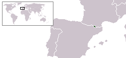 Andorra - Lokalisering
