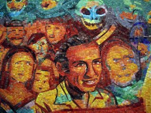 File:"Chicano Legacy" mosaic, Carlos Blanco Aguinaga.jpg