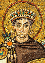 Mosaic of Justinianus I - Basilica San Vitale (Ravenna) (1)