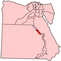 Местоположение на Сухадж в Египет