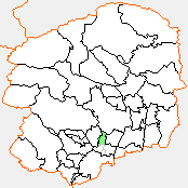 石橋町の県内位置図