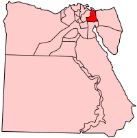استان اسماعیلیه در نقشه مصر