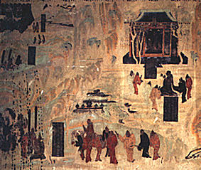 Wandmalereien in den Mogao-Grotten