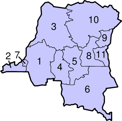 Provincies vaan Congo-Kinshasa