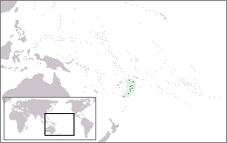 Amplasarea Tongăi în Oceanul Pacific