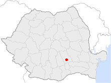 プロイェシュティの位置の位置図