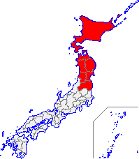北日本の位置