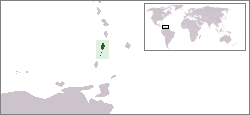 Localização de São Vicente e Granadinas