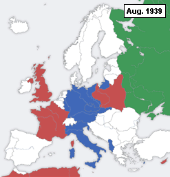La Deuxième Dgèrre Mondiale quémenchit en 1939