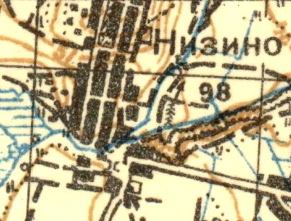 План деревни Низино. 1931 год