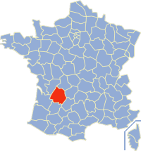 Letak Dordogne di Prancis