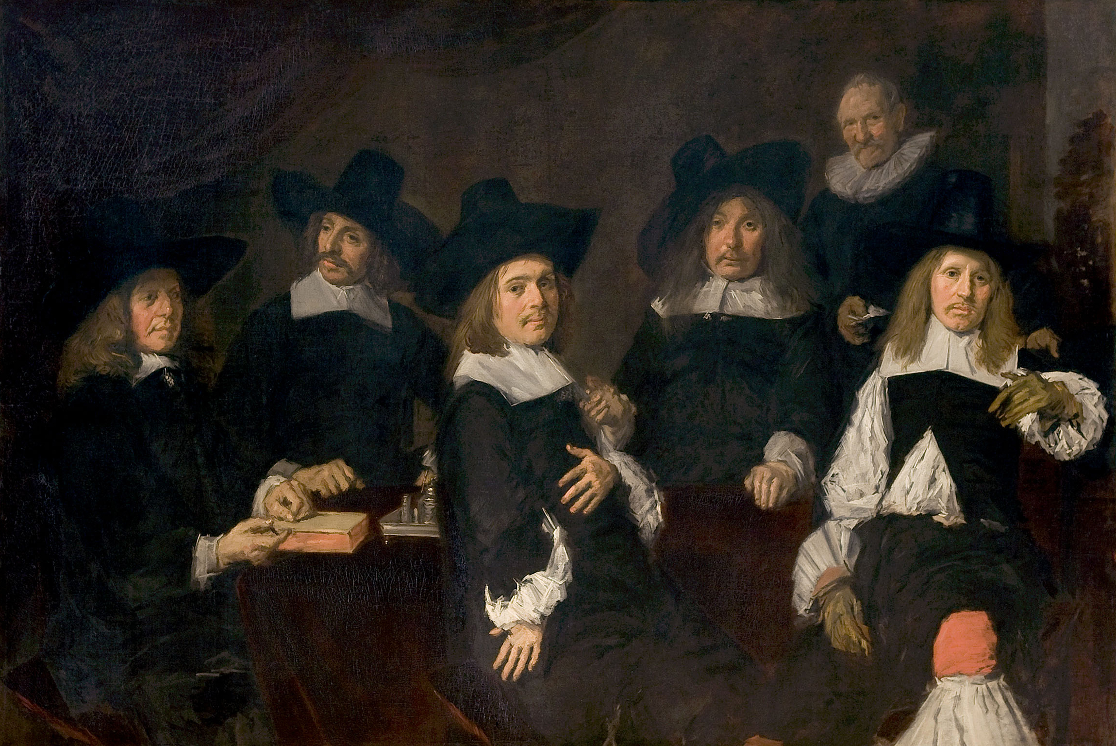 un retrato colectivo de los regentes masculinos del mismo asilo