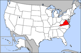Kart over Virginia