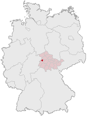Staðsetning Eisenach