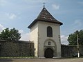 Mănăstirea Solca - turnul clopotniță și zidul de incintă
