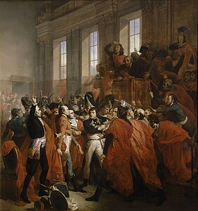 Бонапарт протистоїть депутатам Ради п'ятисот (10 листопада 1799 року)