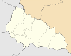 Vylok is located in Zakarpattia Oblast