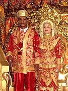 Wedding nuptials in West Sumatra, Indonesia