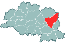 Віцебскі раён на мапе
