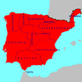 Request: Redraw as SVG. This map may be of use. Taken by: jkwchui New file: Hispania 700 AD.svg