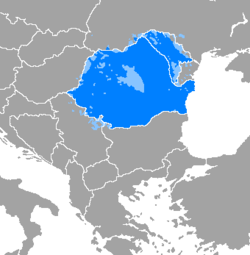 Поширеність румунської мови:      Мова більшости      Мова меншости