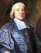Bossuet, obispo católico y teórico del absolutismo de derecho divino.