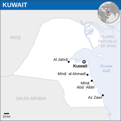 Lokasi Kuwait