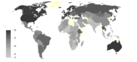 آگاهی تغییرات اقلیمی توسط کشورها ۲۰۰۸ - ۲۰۰۹