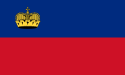 Bandera de Selecció de futbol de Liechtenstein
