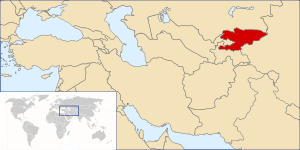 किर्गिझस्तानचे स्थान